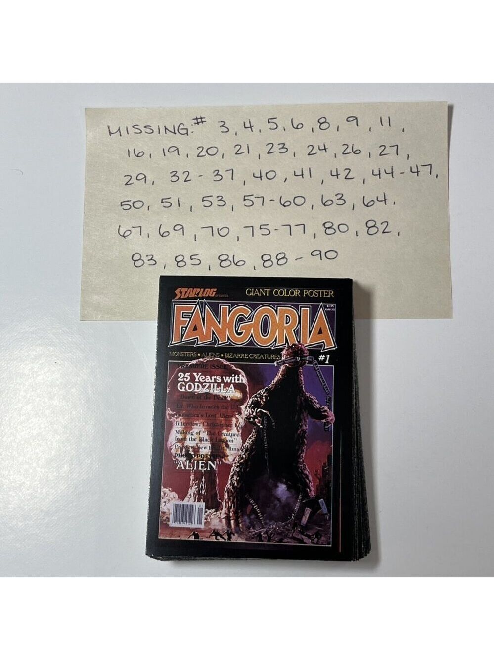 1992 Fangoria Horror Collector Cards Incomplete Set, Spares Comic Images USA